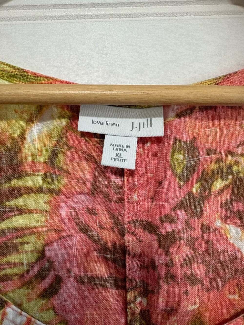 J.Jill Love Linen Floral Sleeveless Shift Dress XL Petite - Picture 6 of 6